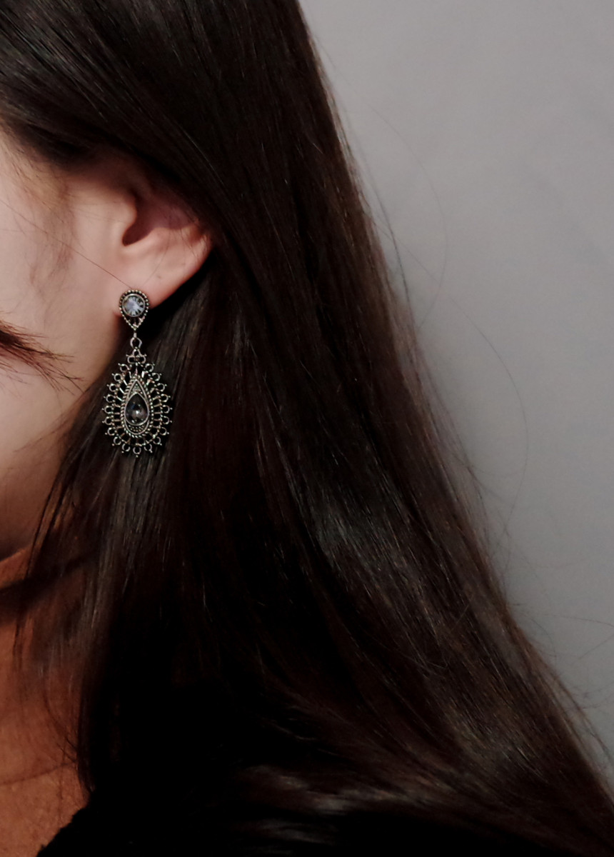 Fiesta Vintage Holistic Antique Sun Earrings Luxur