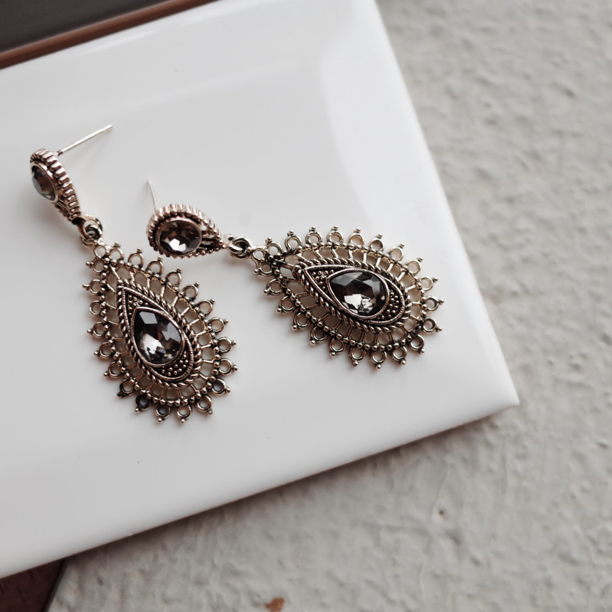 Fiesta Vintage Holistic Antique Sun Earrings Luxur