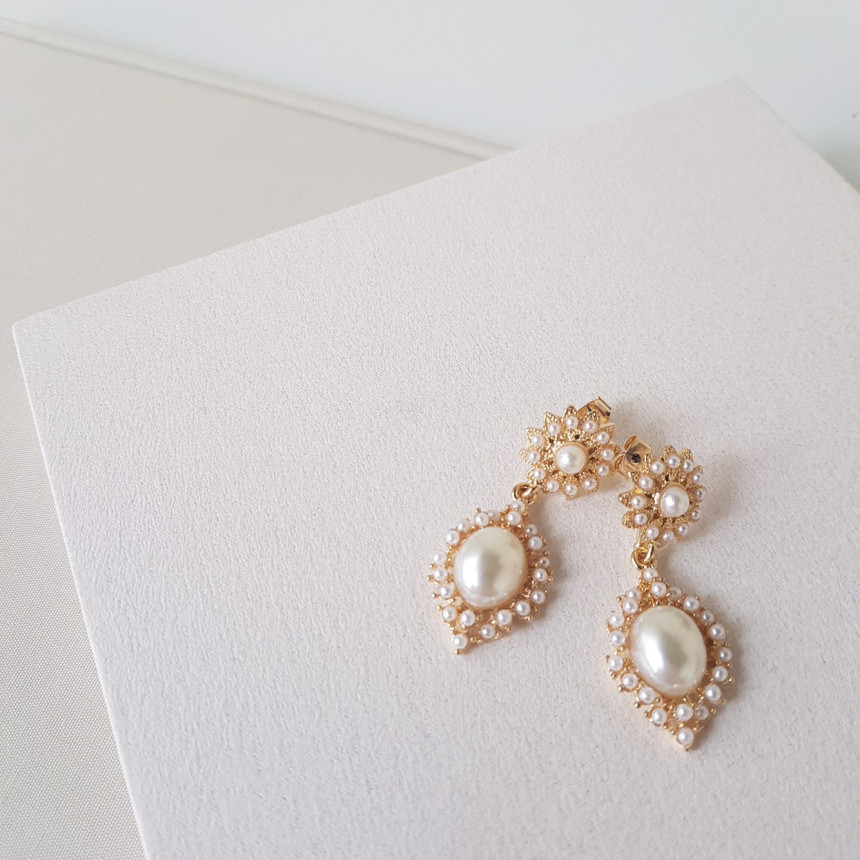 Bianco Pearl Pearl Drop Earrings Date Fashion Wedd