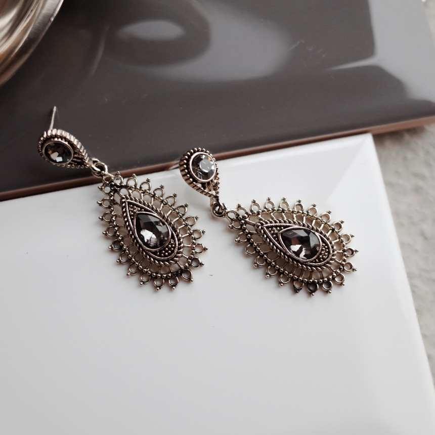 Fiesta Vintage Holistic Antique Sun Earrings Luxur