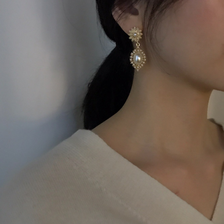 Bianco Pearl Pearl Drop Earrings Date Fashion Wedd