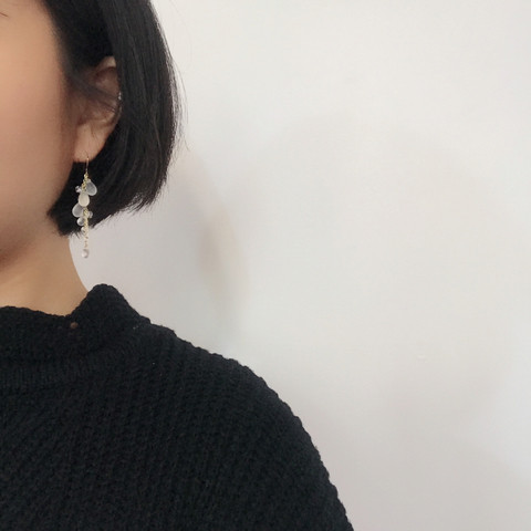 In Grapefive Beads Drop Earrings Contemporary Styl