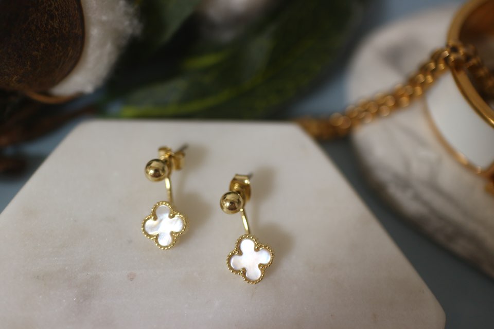 Van Cliff st crover 2colors Daily earrings Feminin