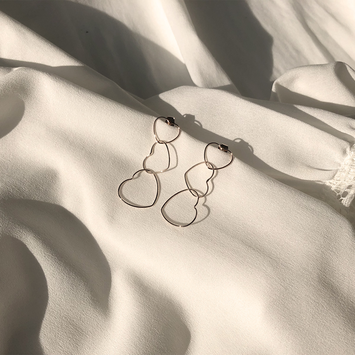 Free Shipping Heart Ring Pomade Cubic 7 pearl earr