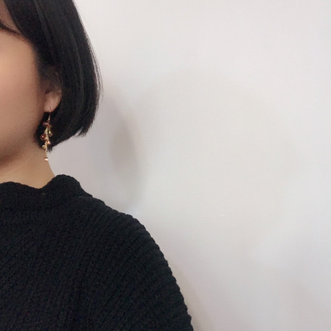 In Grapefive Beads Drop Earrings Contemporary Styl