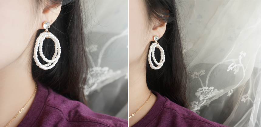 Specials Vintage Flower Cubic Pearl Tassel Heart D