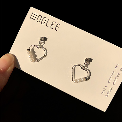 Free Shipping Heart Ring Pomade Cubic 7 pearl earr