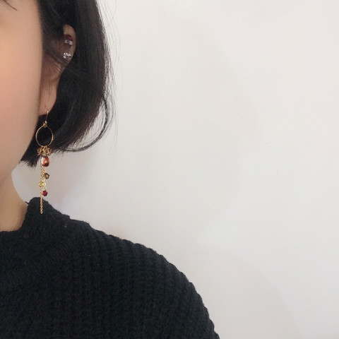 Papua Beads Drop Earrings Contemporary Styling New