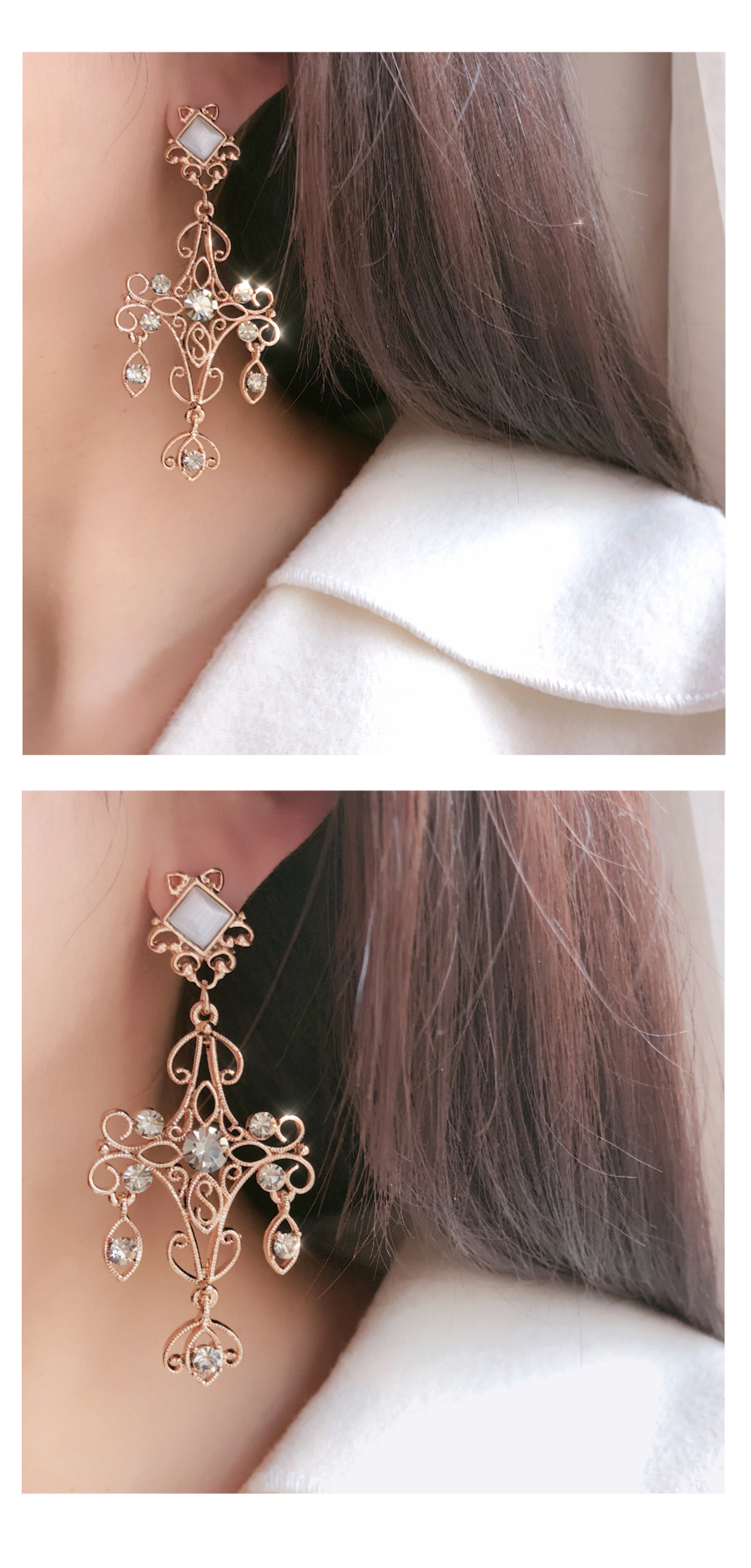 Cross lace bold drop earrings earrings antique god