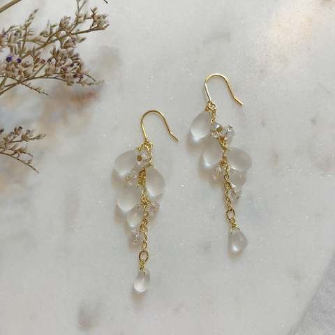 In Grapefive Beads Drop Earrings Contemporary Styl