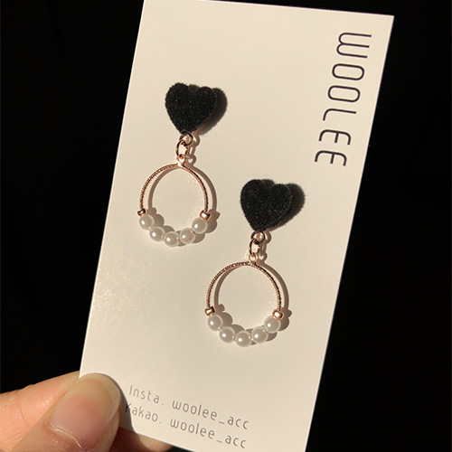 Free Shipping Heart Ring Pomade Cubic 7 pearl earr