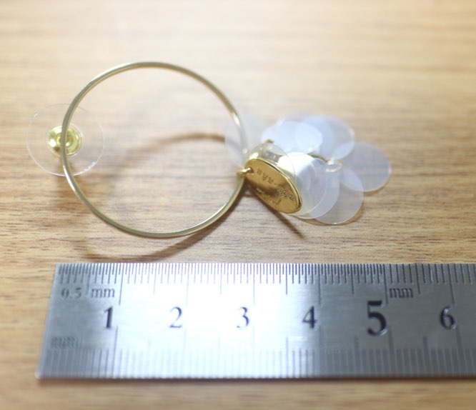 Transparent unfold earrings daily drop Colorful fe