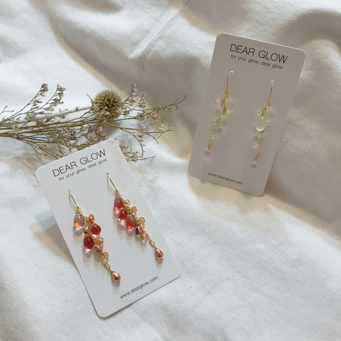 In Grapefive Beads Drop Earrings Contemporary Styl