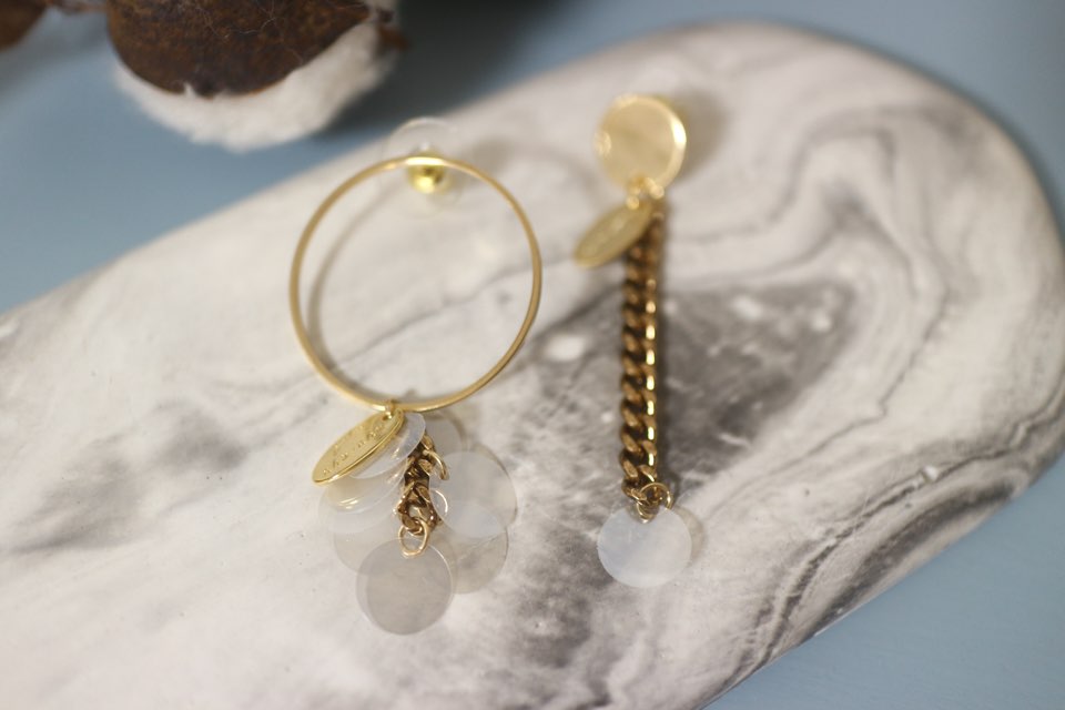 Transparent unfold earrings daily drop Colorful fe