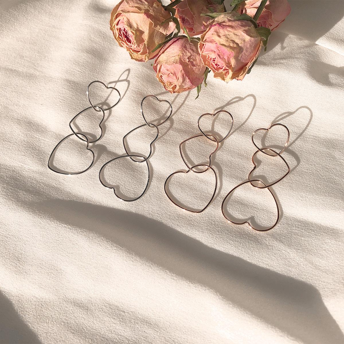 Free Shipping Heart Ring Pomade Cubic 7 pearl earr