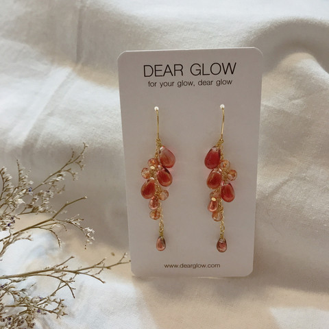 In Grapefive Beads Drop Earrings Contemporary Styl