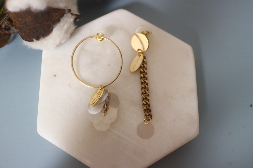Transparent unfold earrings daily drop Colorful fe
