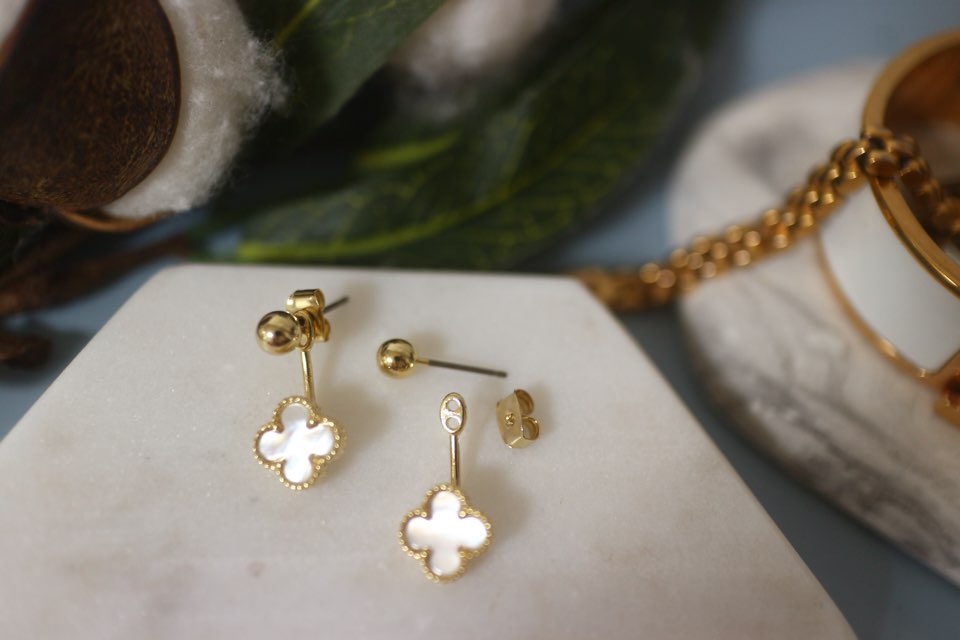 Van Cliff st crover 2colors Daily earrings Feminin