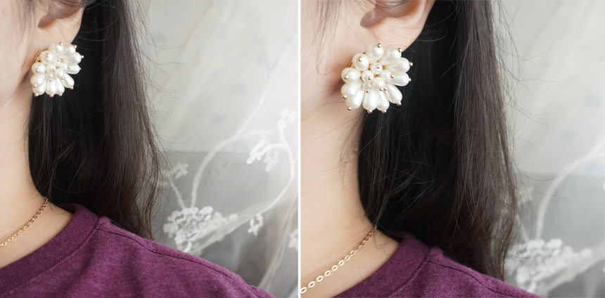 Specials Vintage Flower Cubic Pearl Tassel Heart D