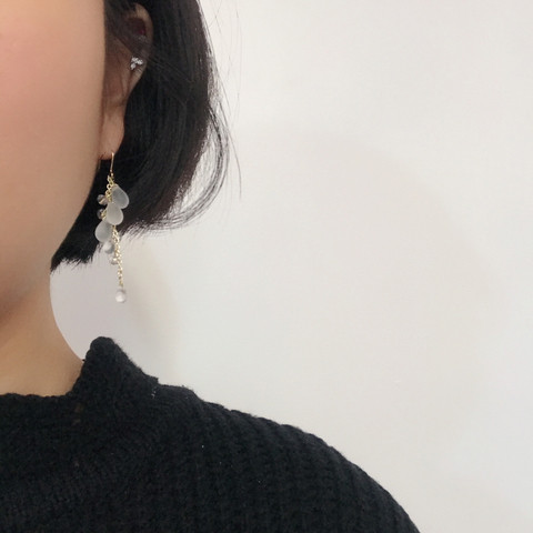 In Grapefive Beads Drop Earrings Contemporary Styl