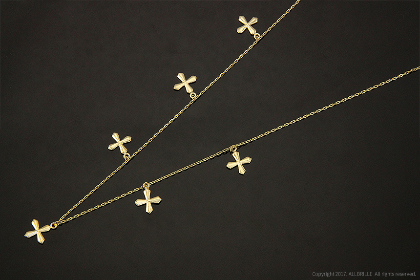 18k Cross Choker Choker Necklace 30 lenders 14k Ro