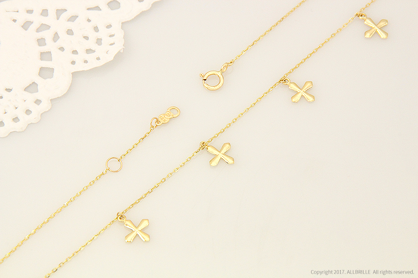 18k Cross Choker Choker Necklace 30 lenders 14k Ro