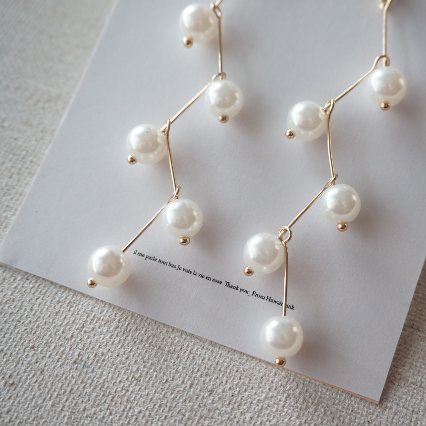 Specials Vintage Flower Cubic Pearl Tassel Heart D