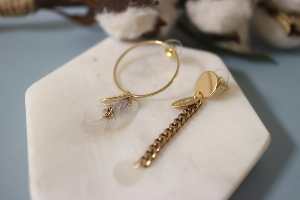 Transparent unfold earrings daily drop Colorful fe