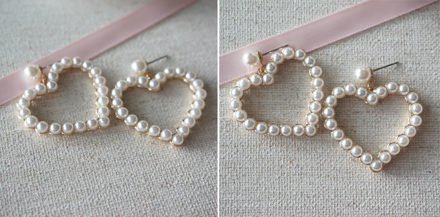 Specials Vintage Flower Cubic Pearl Tassel Heart D