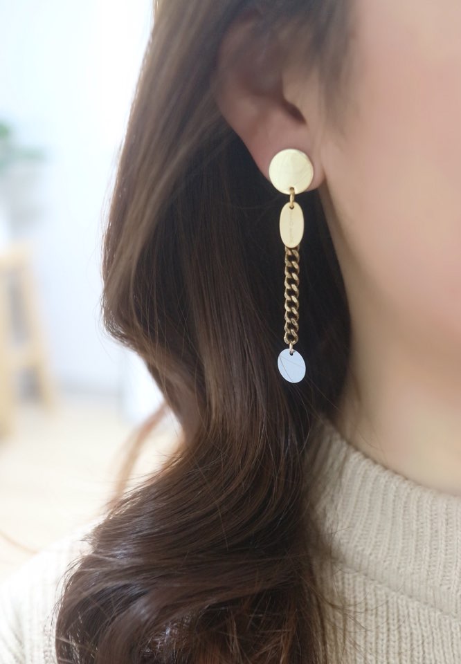 Transparent unfold earrings daily drop Colorful fe