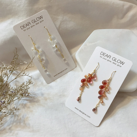 In Grapefive Beads Drop Earrings Contemporary Styl