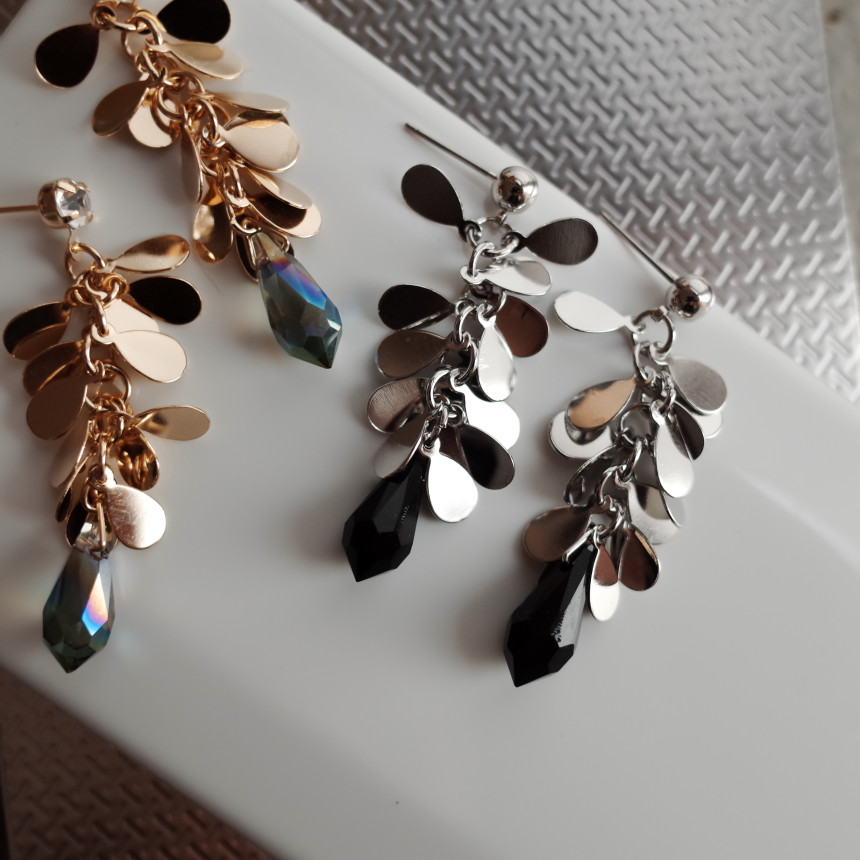 NO.75 Bullet Glass Kangkalan Stone Post Earrings S