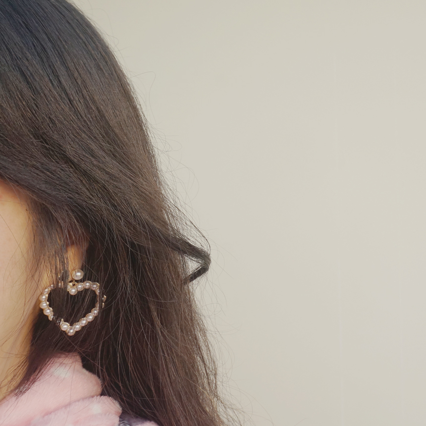 Specials Vintage Flower Cubic Pearl Tassel Heart D