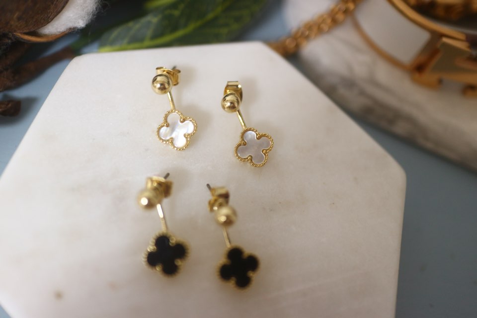 Van Cliff st crover 2colors Daily earrings Feminin