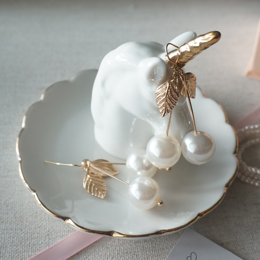 Specials Vintage Flower Cubic Pearl Tassel Heart D