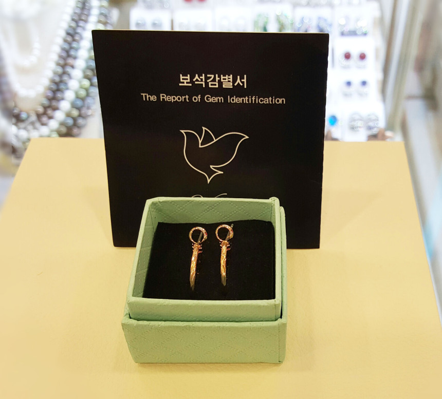 Volare Pink 2cm Earrings DA104 cute outfit look da