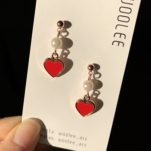 Free Shipping Heart Ring Pomade Cubic 7 pearl earr