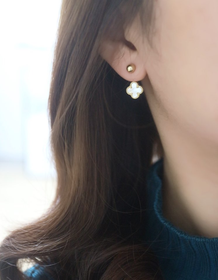 Van Cliff st crover 2colors Daily earrings Feminin