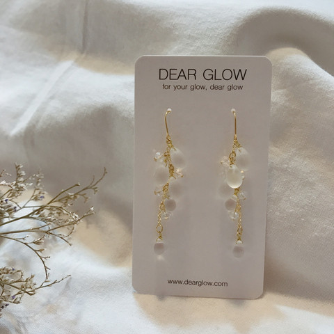 In Grapefive Beads Drop Earrings Contemporary Styl