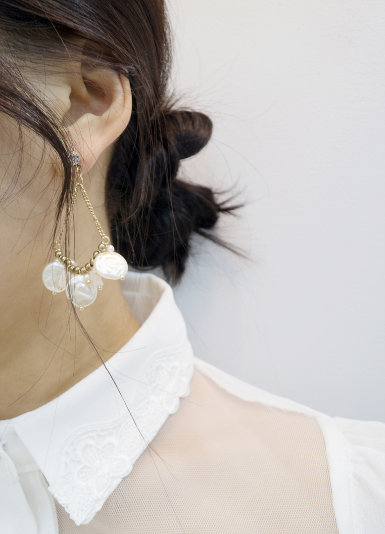 Mother of Pearl Earrings Luxury Styling Chic Moder