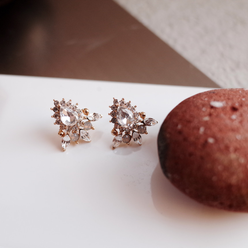Chou Weddings Machi Bling Stone Silver Earrings St