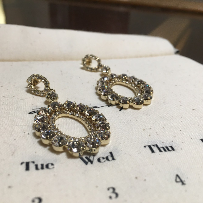 Di Rosa cubic drop earrings Wedding coordination B