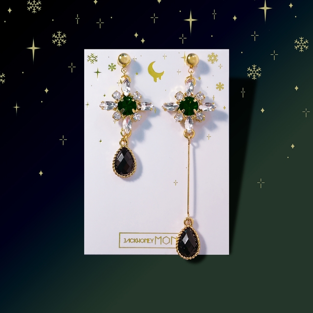 JACK HONEY MONT AND ILLIT EARRINGS DROP UNIQUE FAS