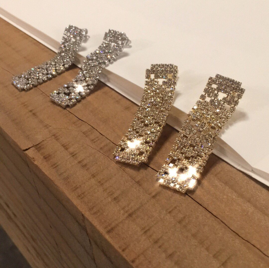 Dris Cubic Drop Earrings Sik Modern Design Wedding