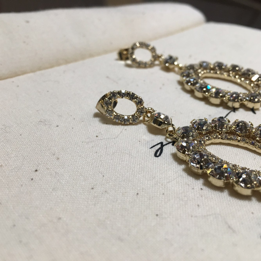 Di Rosa cubic drop earrings Wedding coordination B