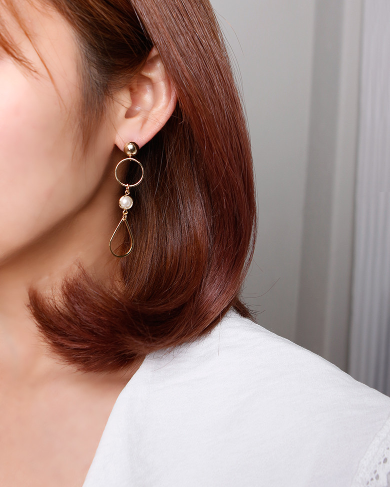 Attractive drop drop crystal earrings elegant jewe