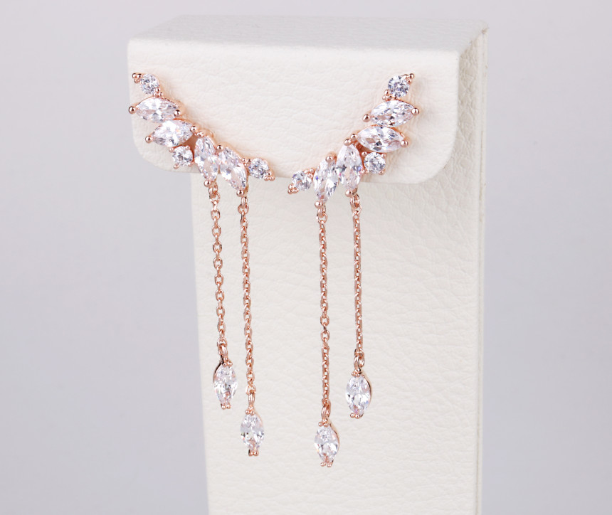 Volare Angel Wing Drop Earrings SPE336 Stylish gif