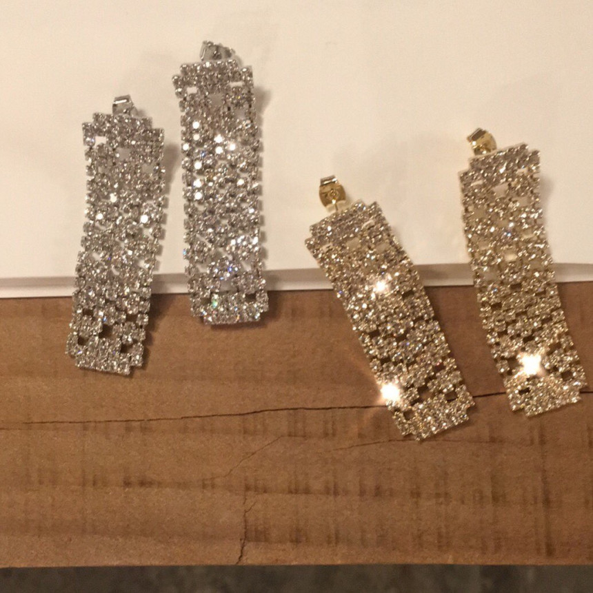 Dris Cubic Drop Earrings Sik Modern Design Wedding