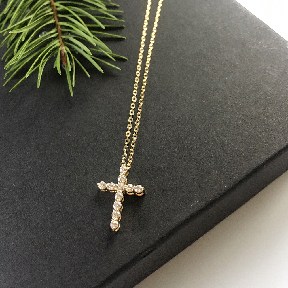 Cordelia 14k_ Bling Ring Cross Necklace Proposal 1