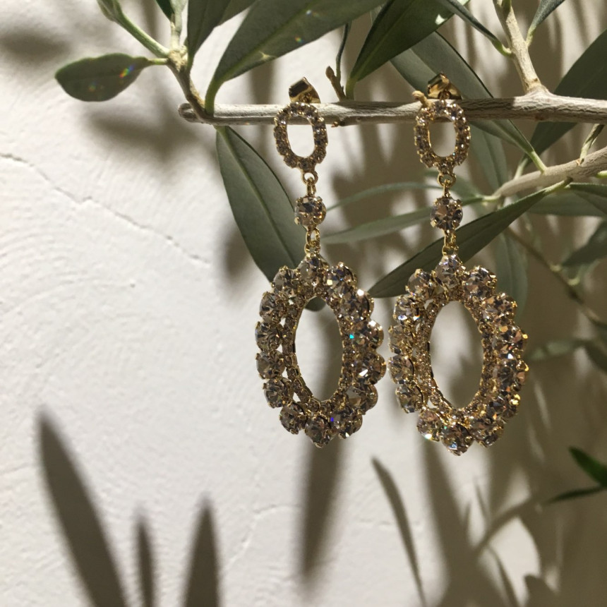 Di Rosa cubic drop earrings Wedding coordination B